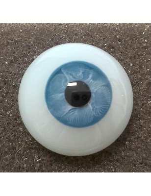 Lauscha FLAT 2 NEW - ACQUAMARINA -Sclérotique Bleu - Petit Iris