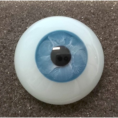 Lauscha FLAT 2 NEW - ACQUAMARINA -Sclérotique Bleu - Petit Iris