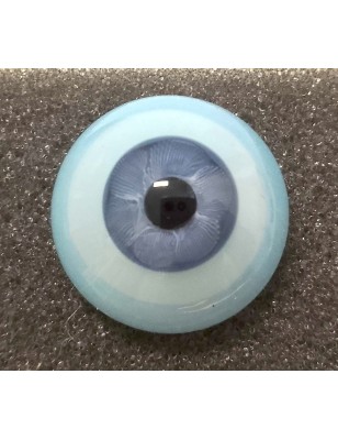 Lauscha FLAT 2 NEW BLUE GRAY-Sclera Blu-Iride Piccolo