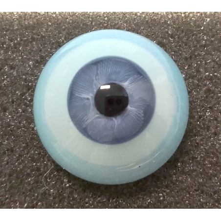 Lauscha FLAT 2 NEW BLUE GRAY-Sclera Blu-Iride Piccolo