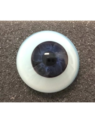 Lauscha FLAT 2 NEW ULTRA DARK NIGHT-Sclera Blu-Iride Piccolo