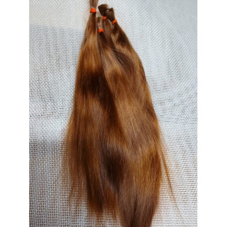 JU&NA mohair-GOLDEN BROWN STRAIGHT