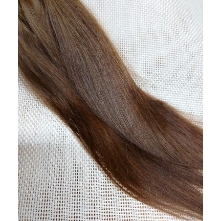JU&NA mohair- MOCCA BROWN STRAIGHT