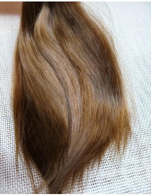 JU&NA mohair-COOL BROWN STRAIGHT