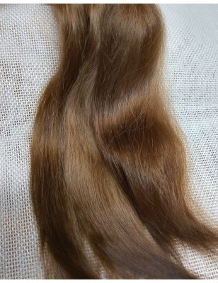 JU&NA mohair-COOL LIGHT BROWN STRAIGHT