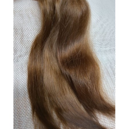 JU&NA mohair-COOL LIGHT BROWN STRAIGHT