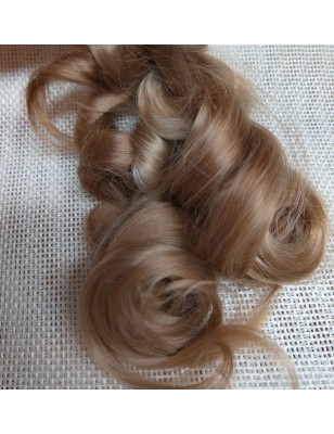 JU&NA mohair- COOL DARK BLONDE WAVY/CURLY