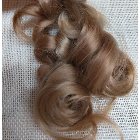 JU&NA mohair- COOL DARK BLONDE WAVY/CURLY