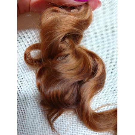 JU&NA mohair-GOLDEN BROWN WAVY/CURLY