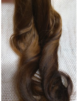 JU&NA mohair- DARK CHOCOLATE WAVY/CURLY