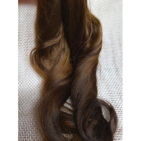 JU&NA mohair- DARK CHOCOLATE WAVY/CURLY