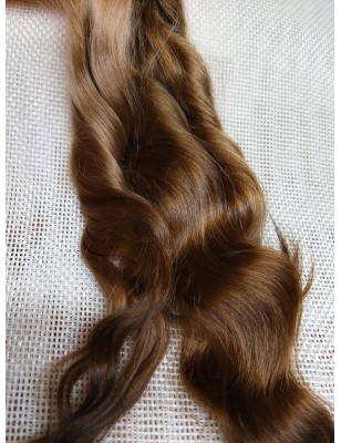 JU&NA mohair- LIGHT BROWN WAVY/CURLY