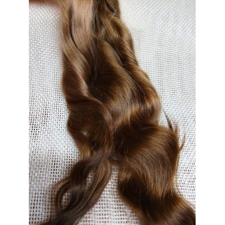 JU&NA mohair- LIGHT BROWN WAVY/CURLY