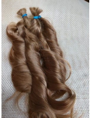 JU&NA mohair- NUDE MEDIUM BLONDE WAVY/CURLY