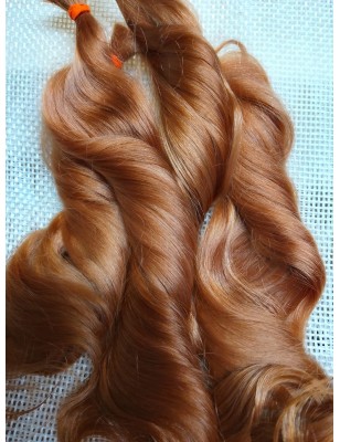 JU&NA mohair-GOLDEN AUBURN WAVY/CURLY