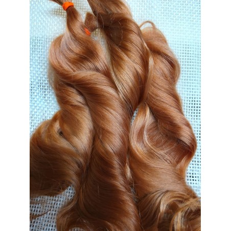 JU&NA mohair-GOLDEN AUBURN WAVY/CURLY