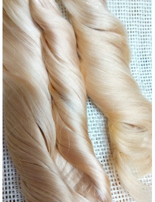 JU&NA mohair-BABY BLONDE WAVY/CURLY