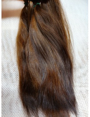 JU&NA mohair-DARK CHOCOLATE STRAIGHT