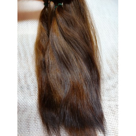 JU&NA mohair-DARK CHOCOLATE STRAIGHT