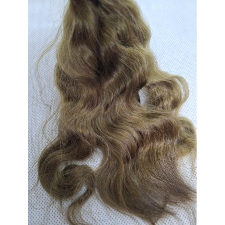 JU&NA mohair- NATURAL BROWN 2 WAVY/CURLY
