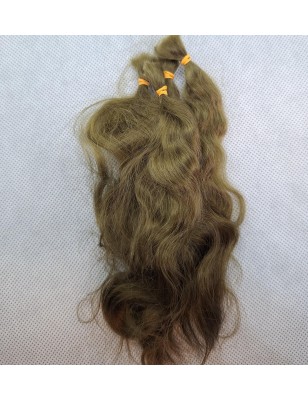 JU&NA mohair- NATURAL BROWN 2 WAVY/CURLY