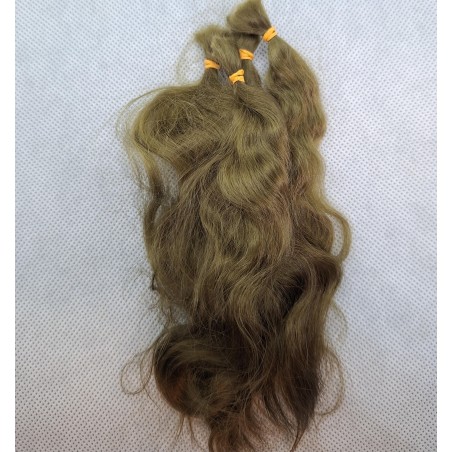 JU&NA mohair- NATURAL BROWN 2 WAVY/CURLY