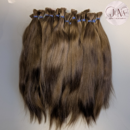 JU&NA mohair-COOL LIGHT BROWN STRAIGHT