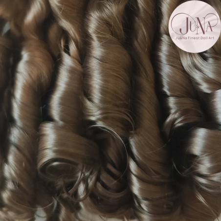 JU&NA mohair- NEW DARK BLONDE WAVY/CURLY