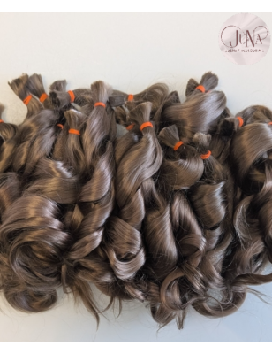 JU&NA mohair- DARK BLONDE WAVY/CURLY