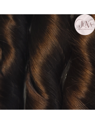JU&NA mohair - BROWN  WAVY/CURLY