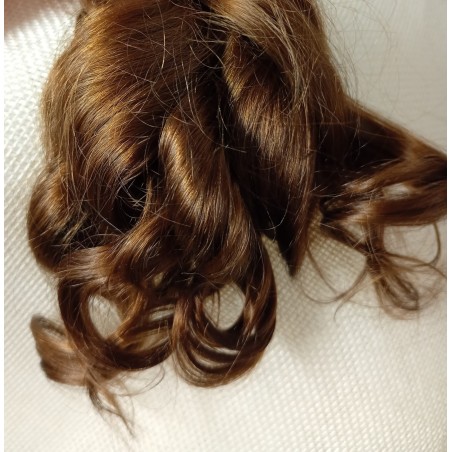 JU&NA mohair - BROWN  WAVY/CURLY