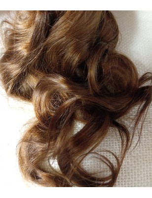 JU&NA mohair - BROWN  WAVY/CURLY