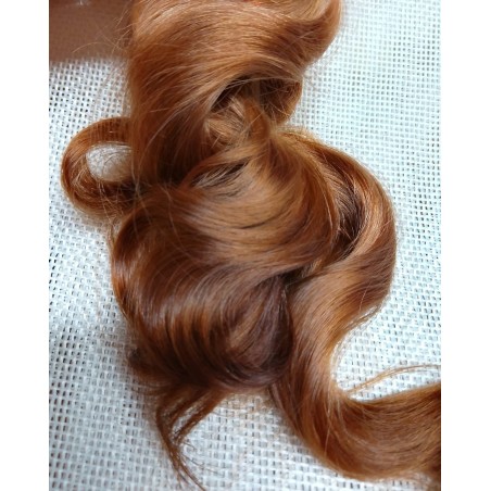 JU&NA mohair-GOLDEN BROWN WAVY/CURLY