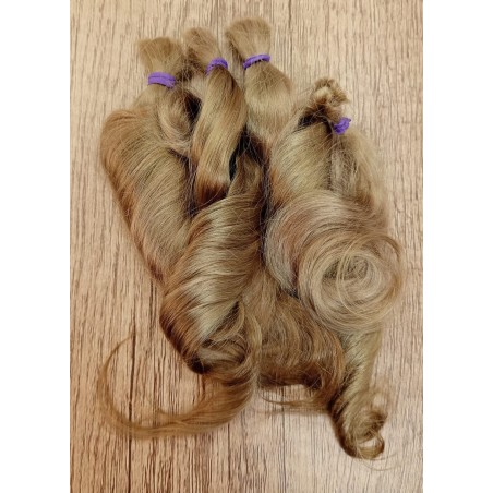 JU&NA mohair- COOL DARK BLONDE WAVY/CURLY