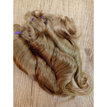 JU&NA mohair- COOL DARK BLONDE WAVY/CURLY