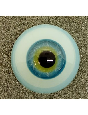 Lauscha FLAT ACQUAMARINA-Sclera Blu -Iride Piccolo