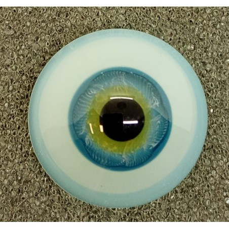 Lauscha FLAT ACQUAMARINA-Sclera Blu -Iride Piccolo