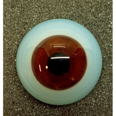 Lauscha FLAT - Sclera Blu -CHOCOLATE BROWN (vetro)