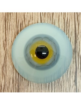 Lauscha FLAT SOFT GRAY-Sclera Blu -Iride Piccolo