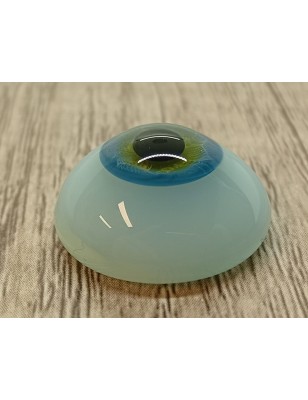 Lauscha FLAT ACQUAMARINA-Sclera Blu -Iride Piccolo