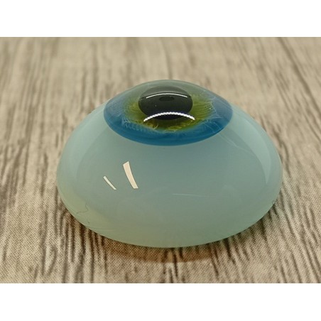 Lauscha FLAT ACQUAMARINA-Sclera Blu -Iride Piccolo