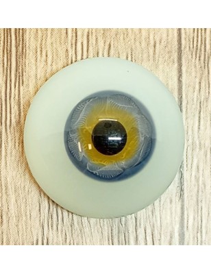 Lauscha FLAT VERY BLUE GRAY-Sclera Blu -Iride Piccolo