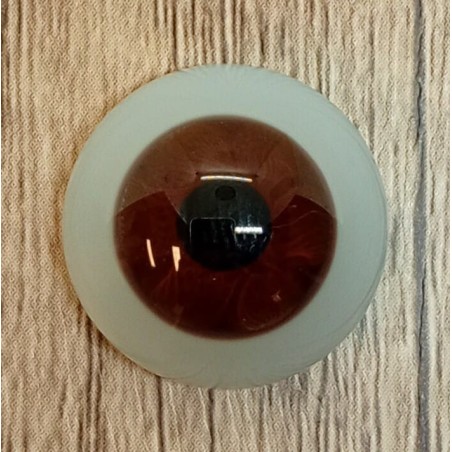 Lauscha FLAT 2 NEW - Sclera Blu - CHOCOLATE BROWN (vetro)