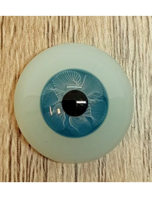 Lauscha FLAT 2 NEW ACQUAMARINA-Sclera Blu-Iride Piccolo