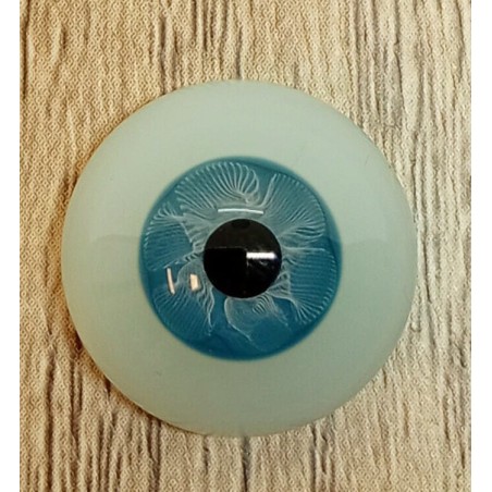 Lauscha FLAT 2 NEW ACQUAMARINA-Sclera Blu-Iride Piccolo