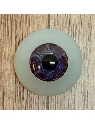 Lauscha FLAT 2 NEW ULTRA DARK NIGHT-Sclera Blu-Iride Piccolo