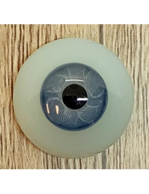 Lauscha FLAT 2 NEW BLUE GRAY-Sclera Blu-Iride Piccolo