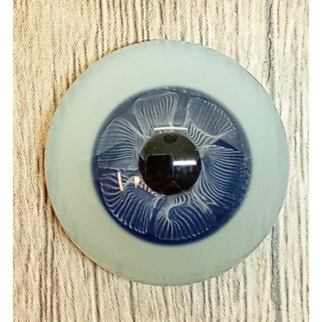Lauscha FLAT 2 NEW - Sclera Blu - DARK BLUE (vetro)