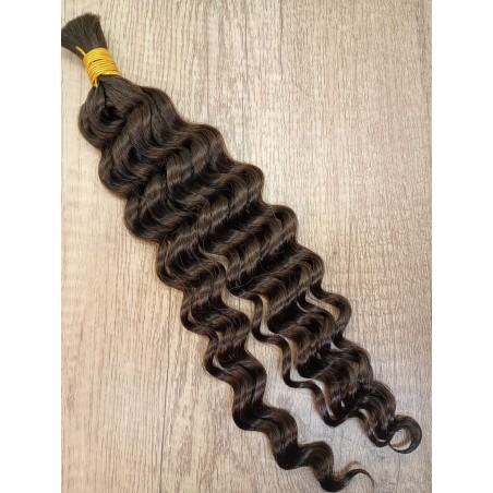 Capelli Umani Ricci - Medium Brown
