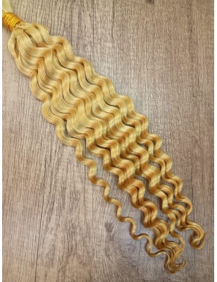 Capelli Umani Ricci - Golden Blonde